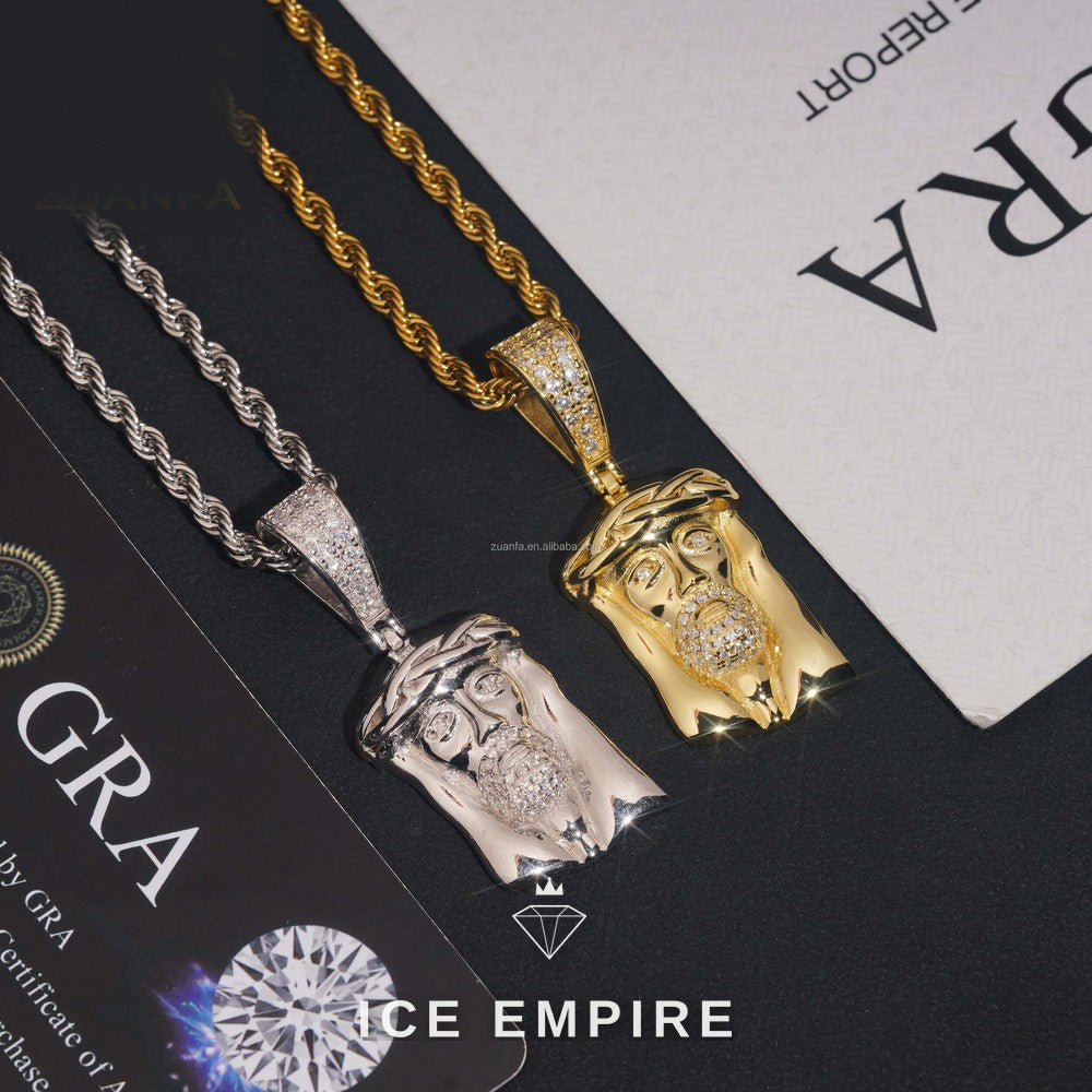 Iced Out 925 Silver Pendant