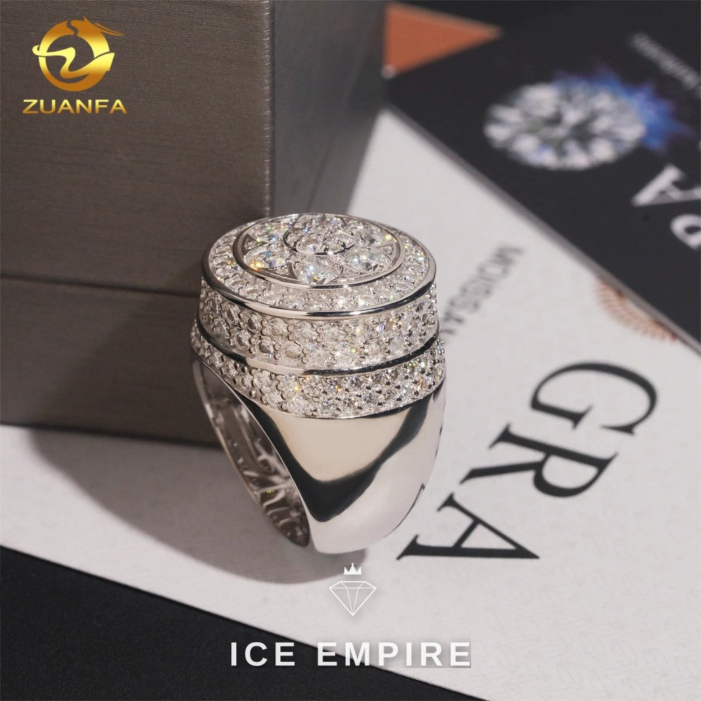 Iced Out 925 Silver Moissanite Cuban Chain