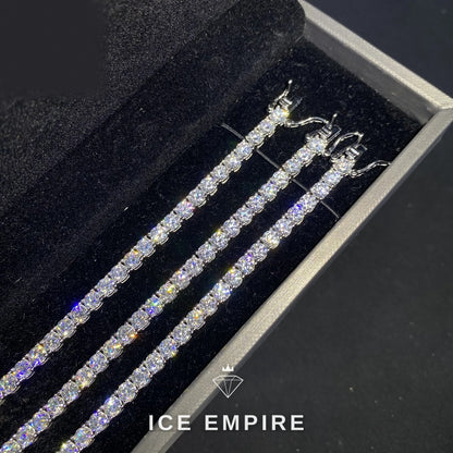 Iced Out Gold Plated Moissanite Tennis Chain