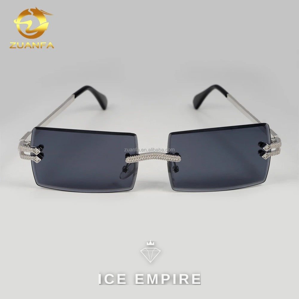 Iced Out 925 Silver Glasses