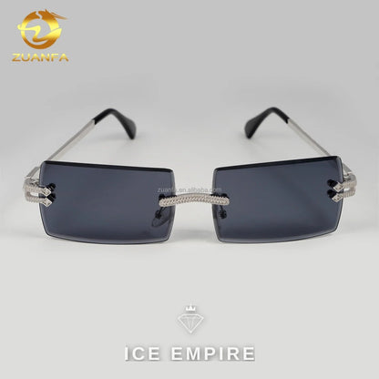 Iced Out 925 Silver Glasses