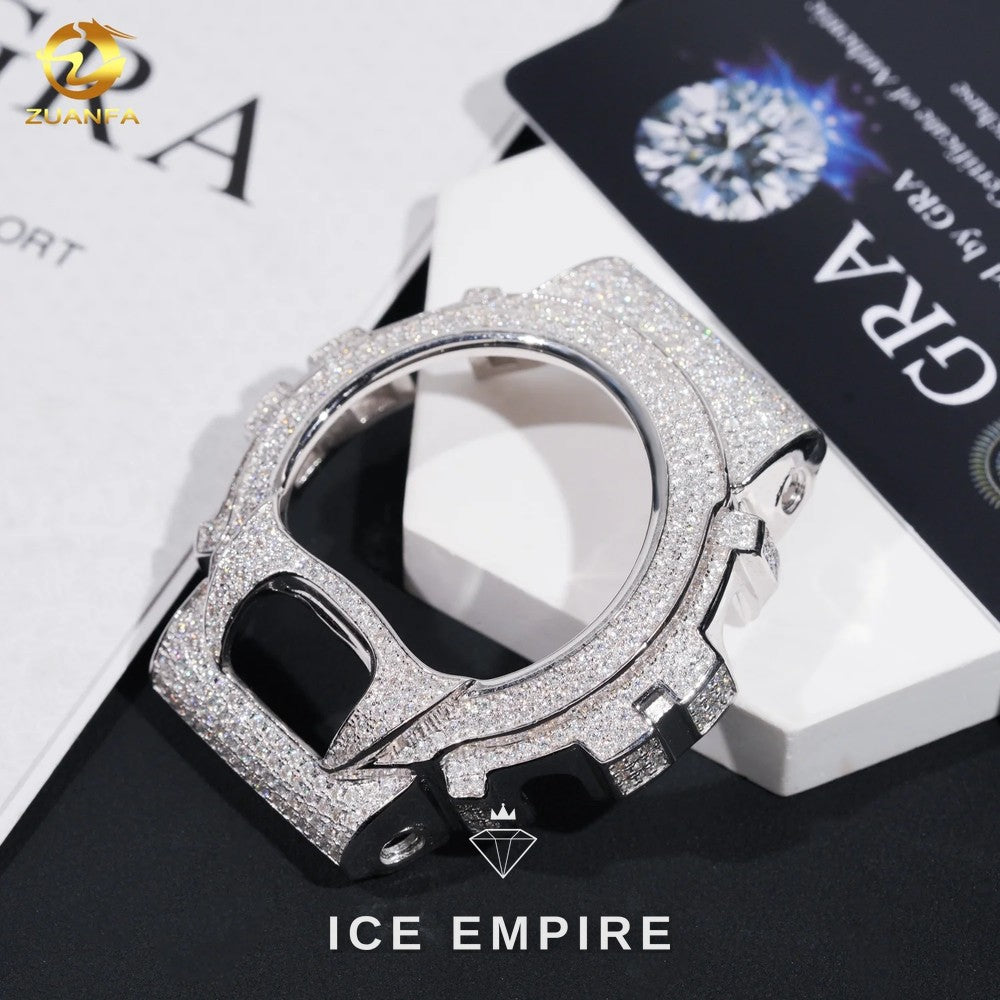Iced Out 925 Silver Moissanite Watch