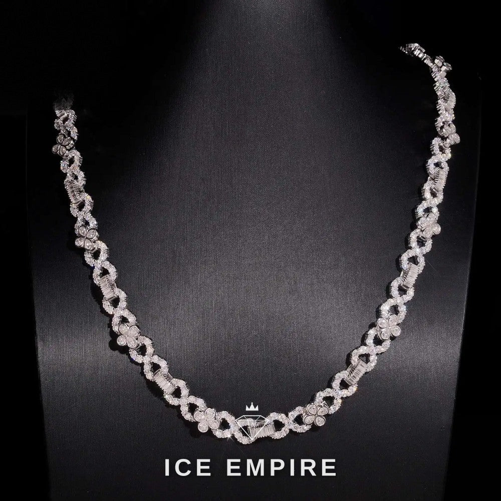 Iced Out Rose Gold Plated Moissanite Cuban Chain