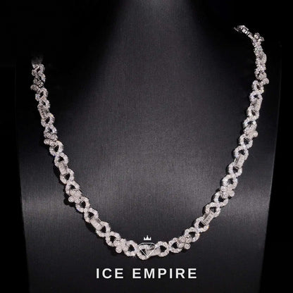 Iced Out Rose Gold Plated Moissanite Cuban Chain