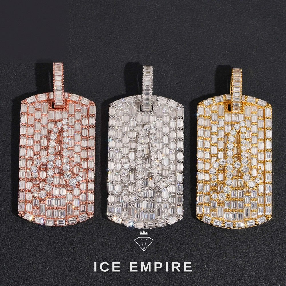 Iced Out Gold Plated Moissanite Pendant