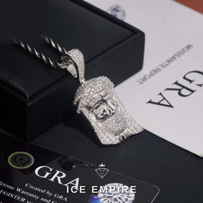 Iced Out Rose Gold Plated Moissanite Pendant