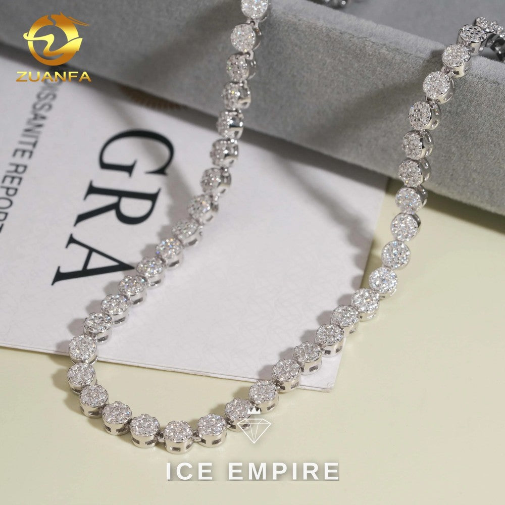 Iced Out Rose Gold Plated Moissanite Cuban Chain