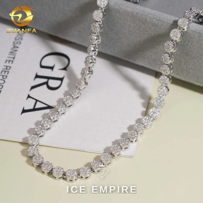 Iced Out Rose Gold Plated Moissanite Cuban Chain