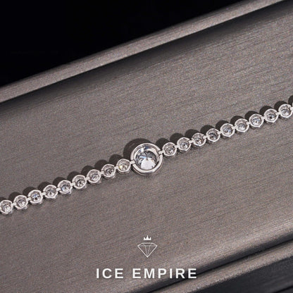 Iced Out 18K Gold Lab Grown Diamond Tennis Bracelet