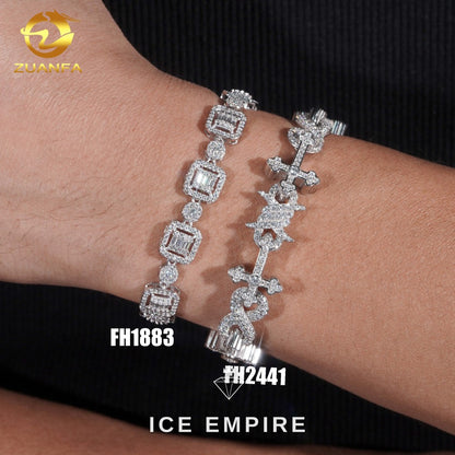 Iced Out Gold Plated Moissanite Cuban Chain