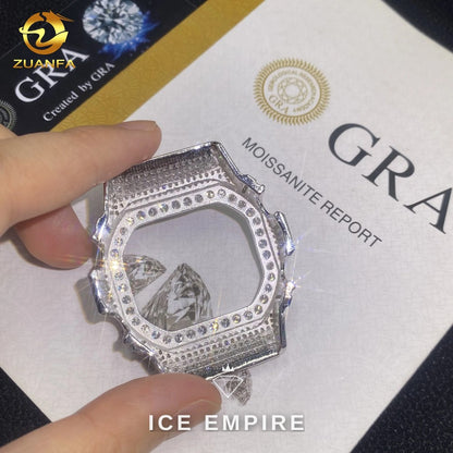 Iced Out 925 Silver Moissanite Watch