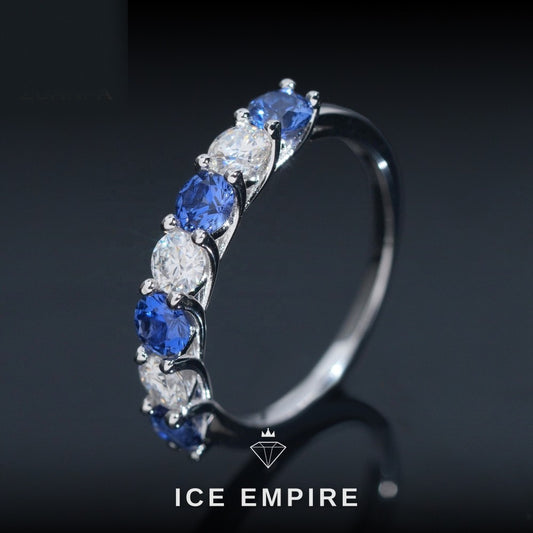 Iced Out 925 Silver Moissanite Ring