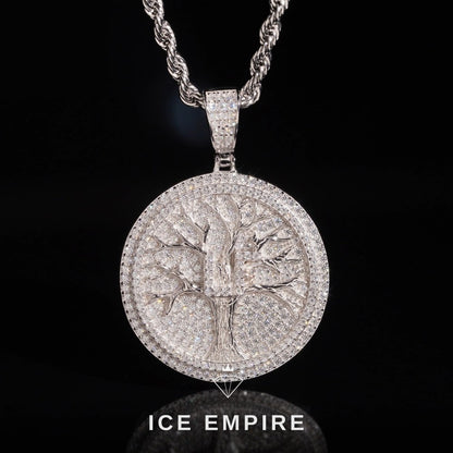 Iced Out Gold Plated Lab Grown Diamond Pendant