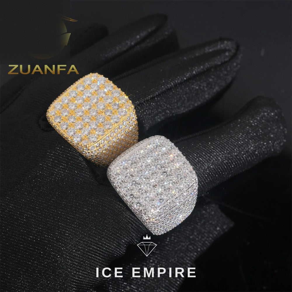 Iced Out 925 Silver Moissanite Cuban Chain