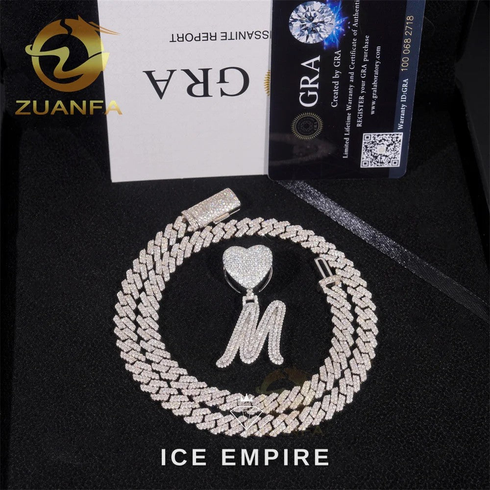 Iced Out Baguette Rose Gold Plated Cuban Chain