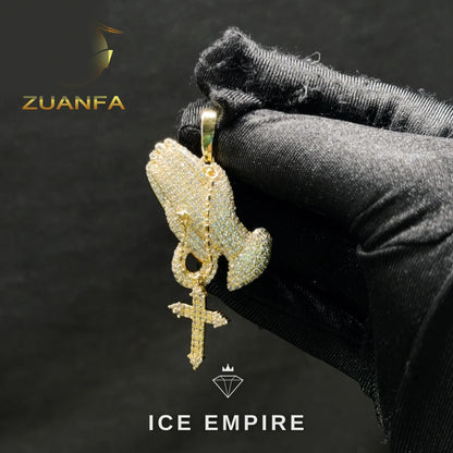 Iced Out 925 Silver Pendant