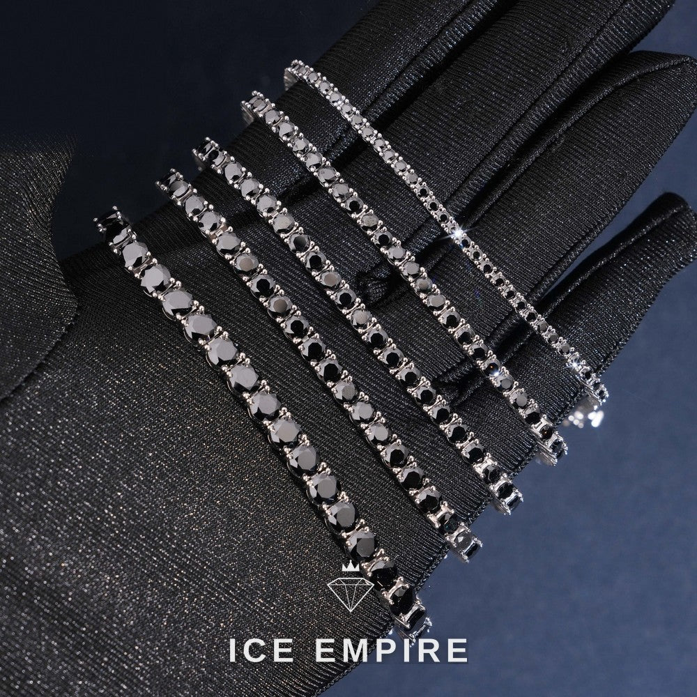 Iced Out 925 Silver Moissanite Tennis Bracelet