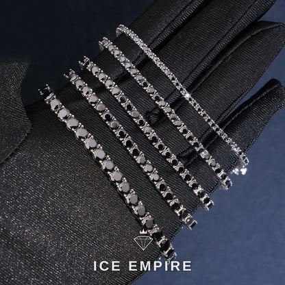 Iced Out 925 Silver Moissanite Tennis Bracelet