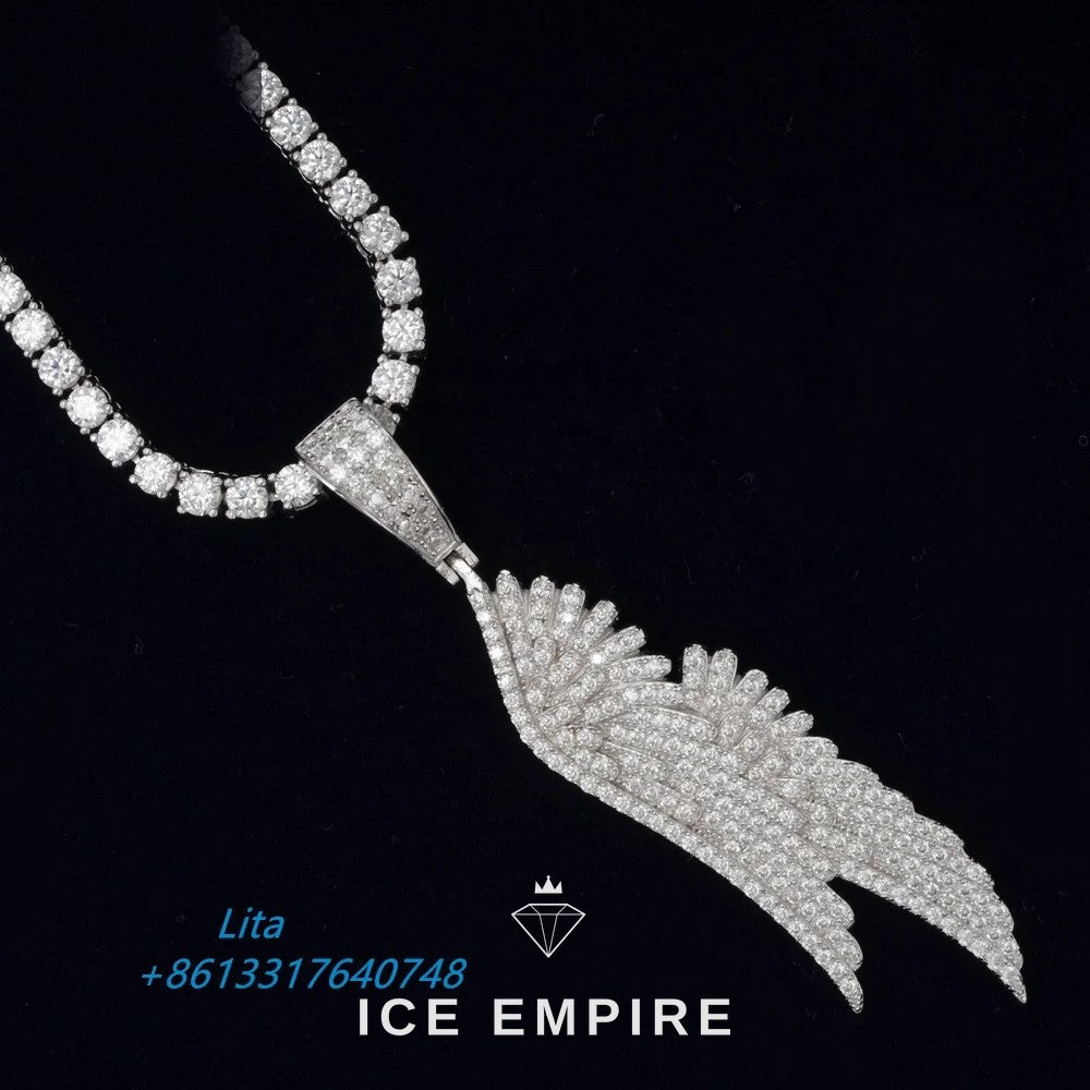 Iced Out 925 Silver Pendant