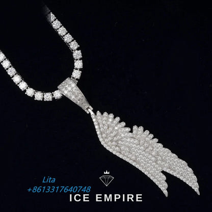 Iced Out 925 Silver Pendant