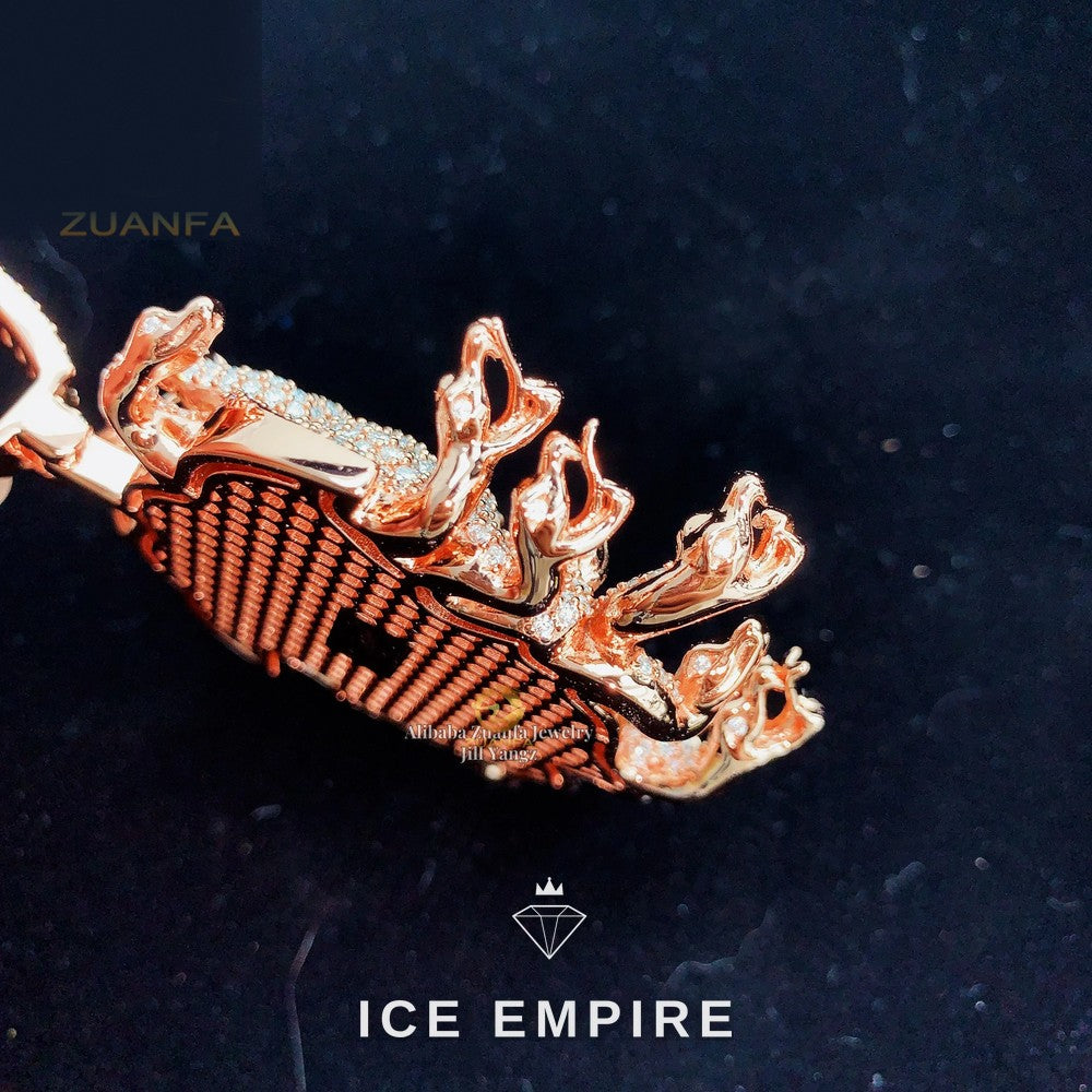 Iced Out 925 Silver Moissanite Pendant