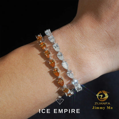 Iced Out 925 Silver Moissanite Tennis Chain
