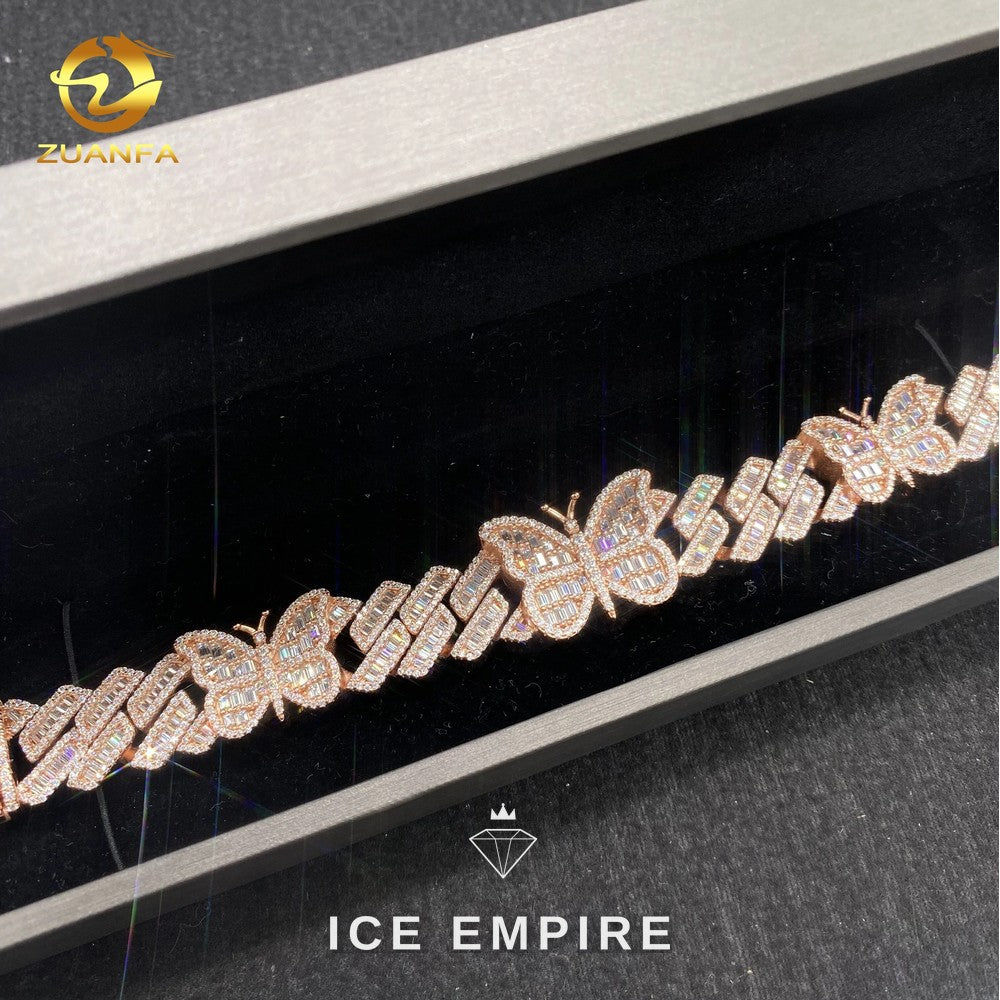 Iced Out Rose Gold Bracelet