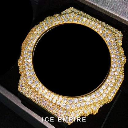 Iced Out 925 Silver Moissanite Watch