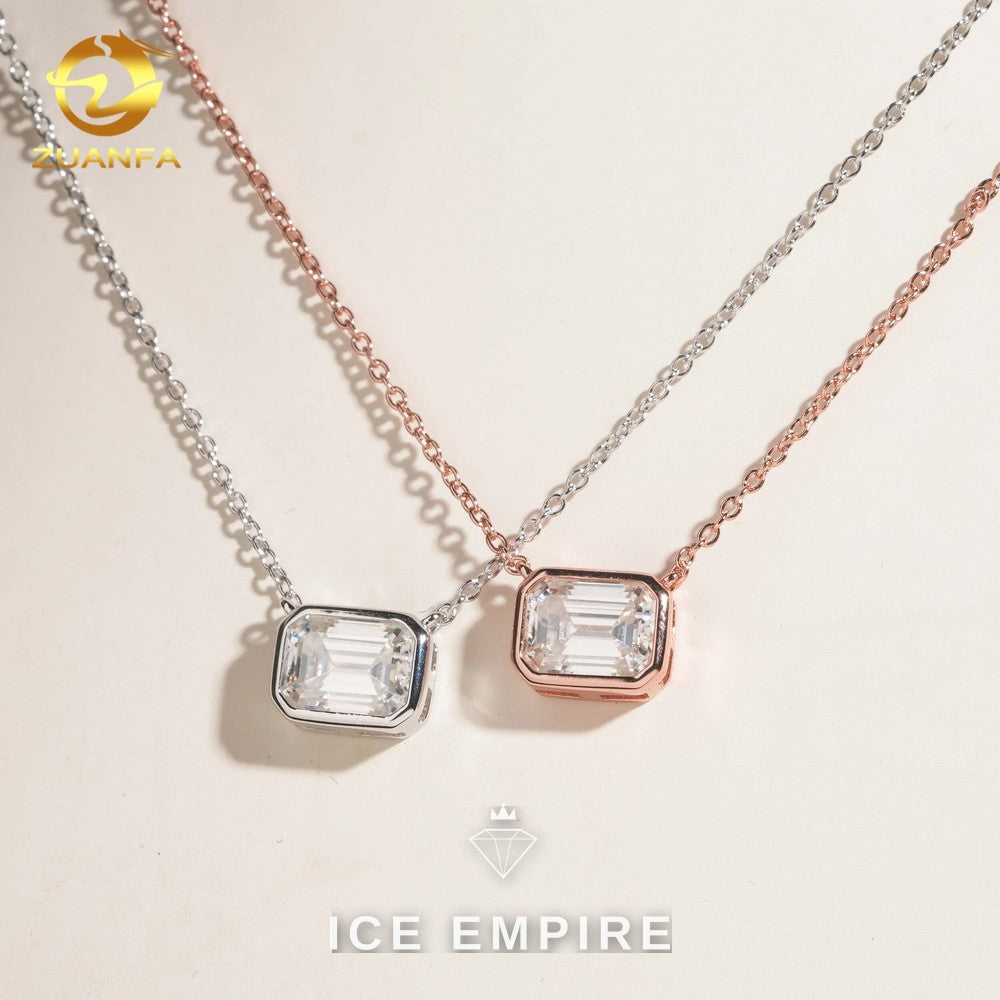 Iced Out Rose Gold Plated Moissanite Cuban Chain