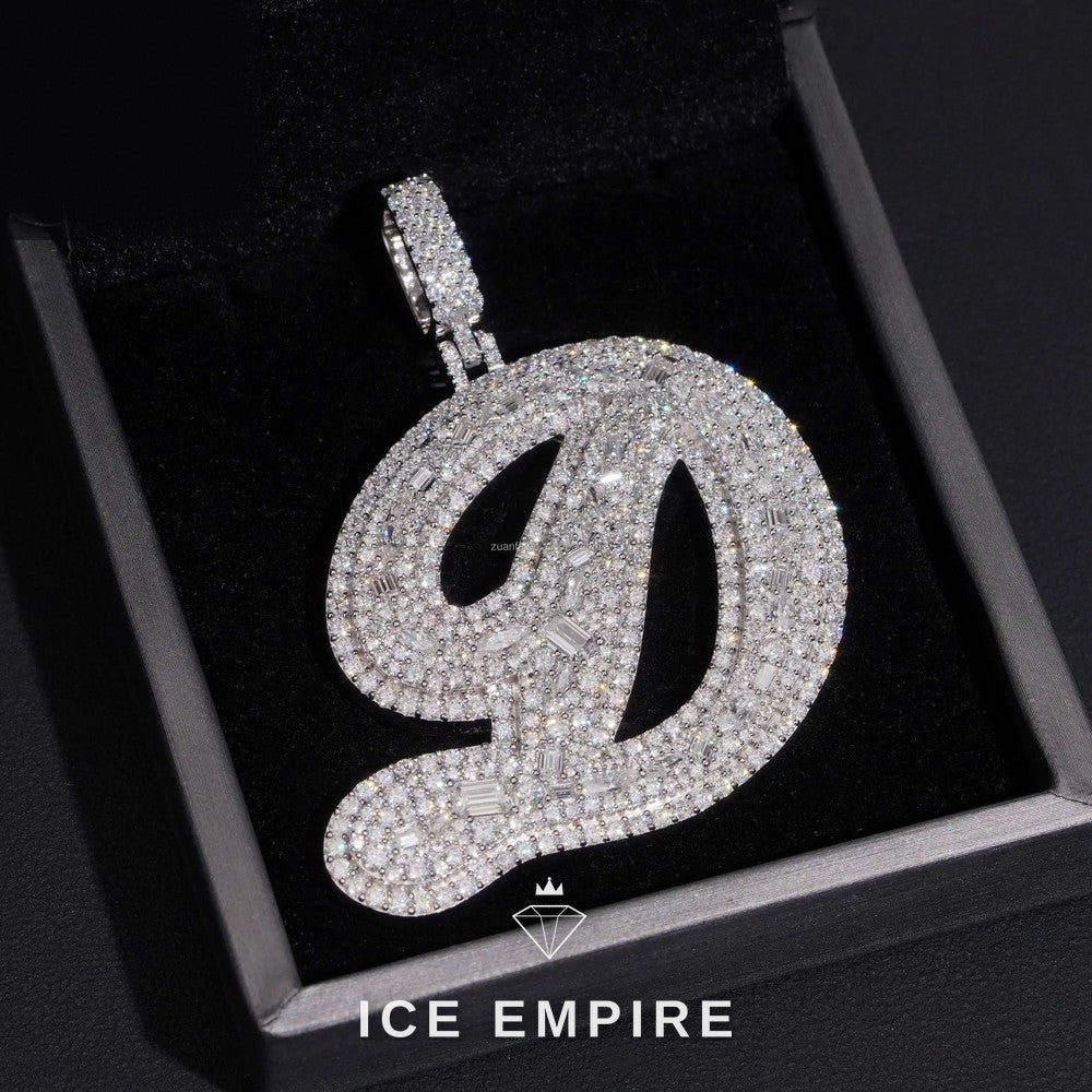 Iced Out 925 Silver Moissanite Pendant