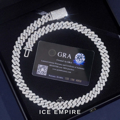 Iced Out Rose Gold Plated Moissanite Cuban Chain