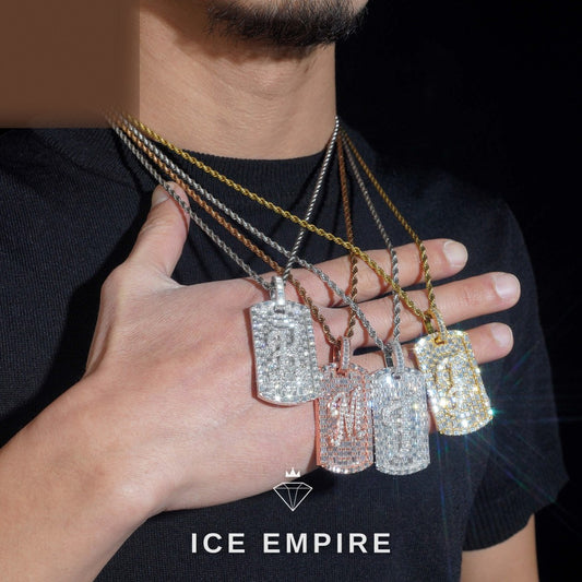 Iced Out Gold Plated Moissanite Pendant