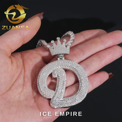 Iced Out Rose Gold Plated Moissanite Tennis Chain