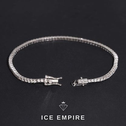 Iced Out 925 Silver Lab Grown Diamond Tennis Bracelet