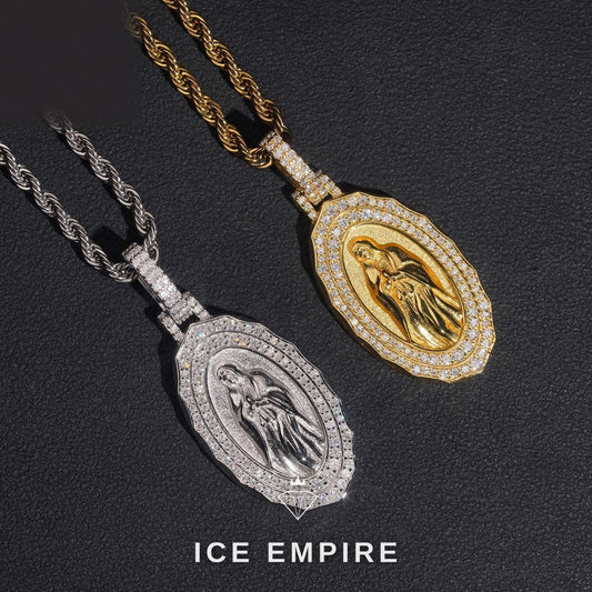 Iced Out 925 Silver Moissanite Pendant