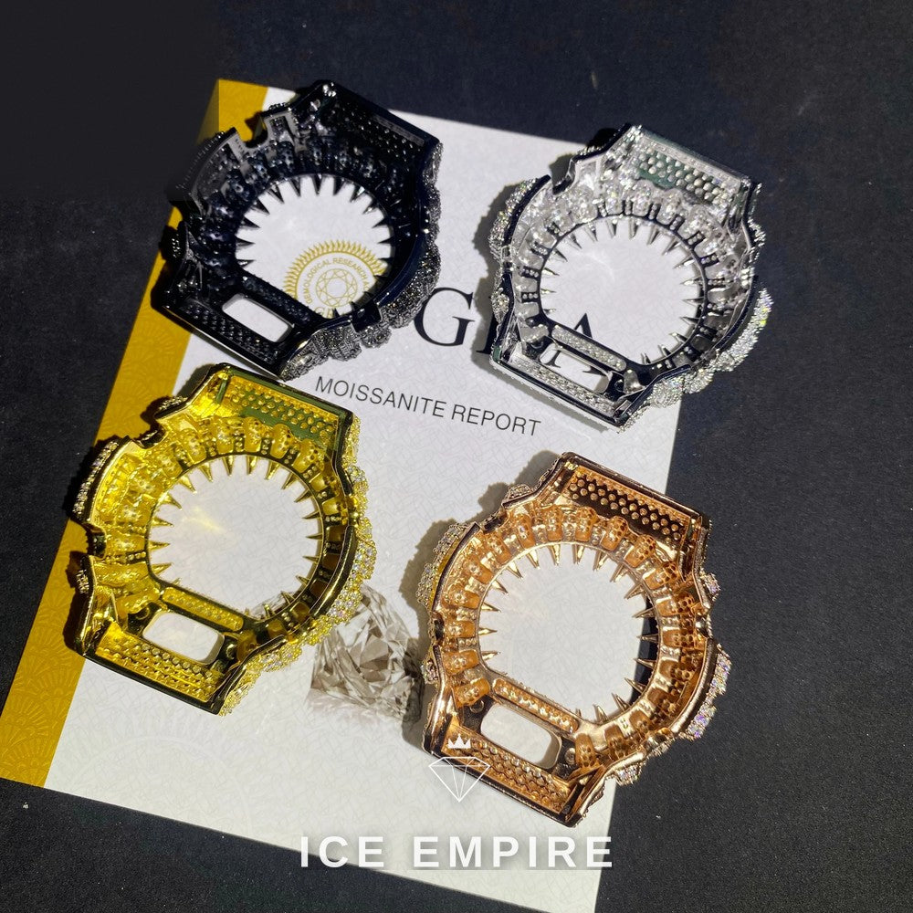 Iced Out 925 Silver Moissanite Watch