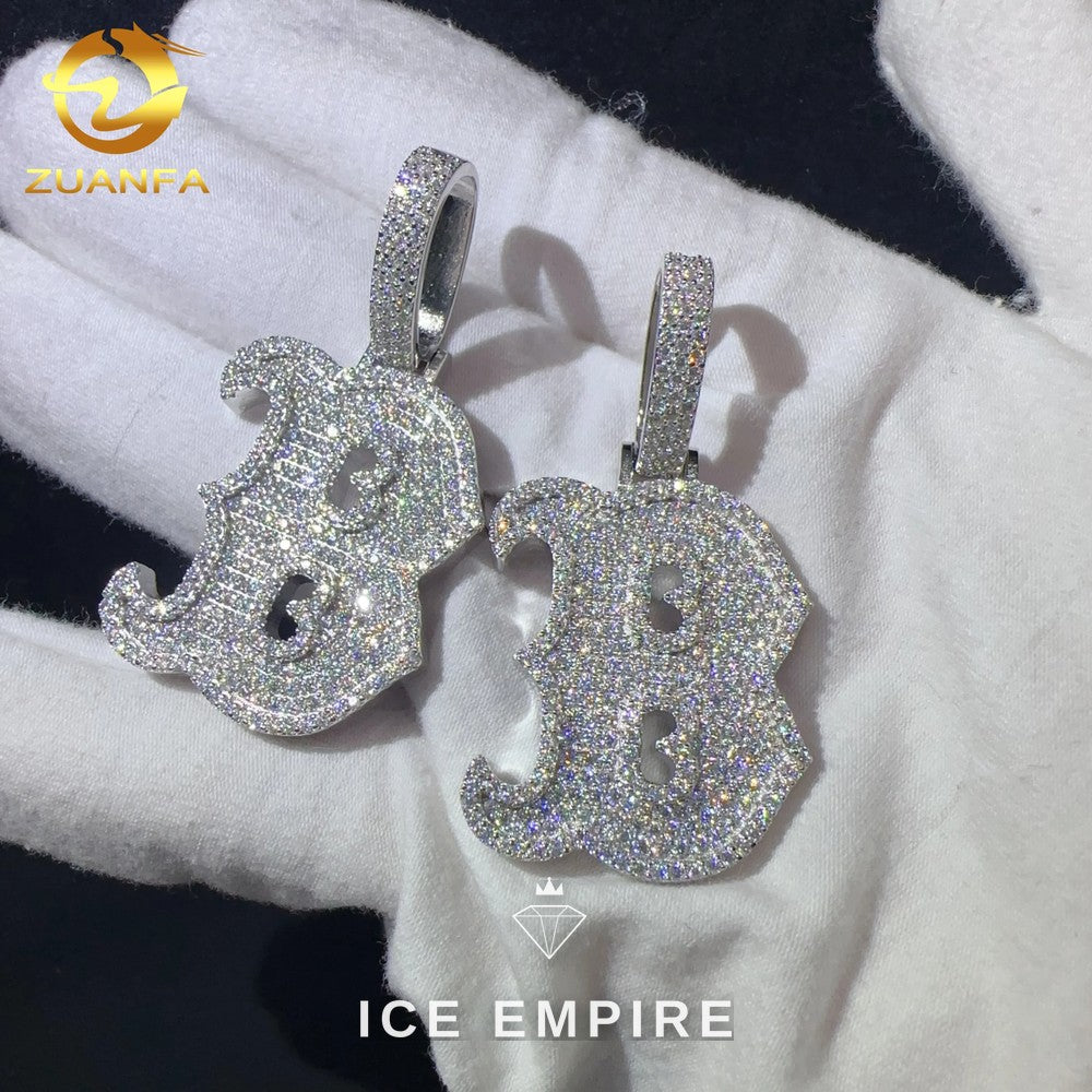 Iced Out Rose Gold Plated Moissanite Pendant