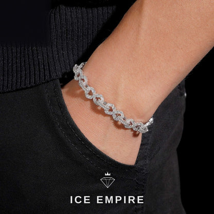 Iced Out 925 Silver Moissanite Cuban Chain