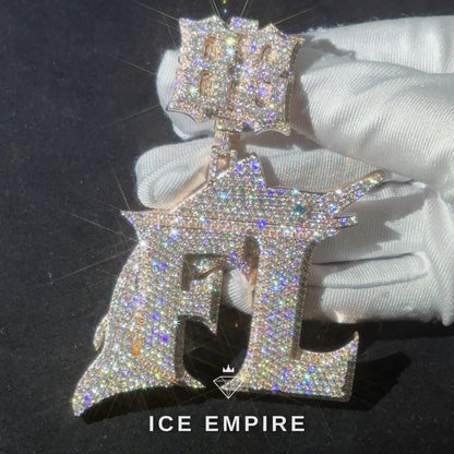 Iced Out Baguette Rose Gold Plated Cuban Chain