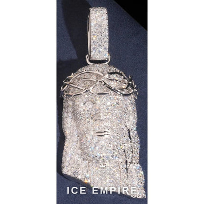 Iced Out 925 Silver Moissanite Pendant