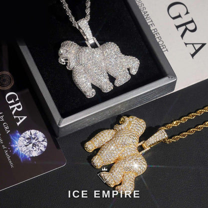 Iced Out Rose Gold Plated Pendant