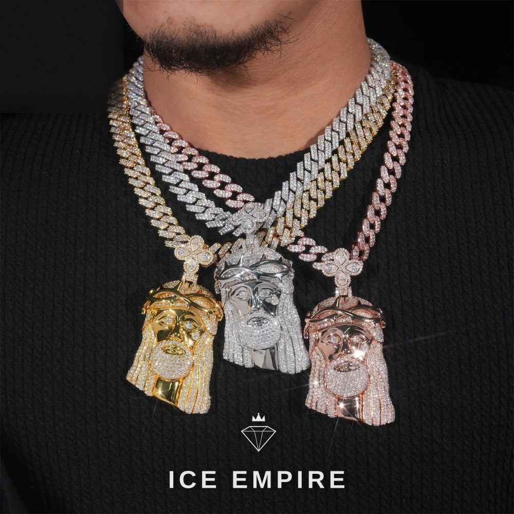 Iced Out 925 Silver Pendant