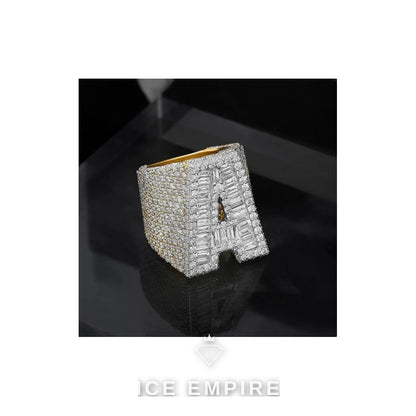Iced Out Baguette 925 Silver Moissanite Cuban Chain