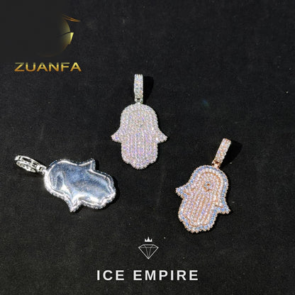 Iced Out Rose Gold Plated Pendant