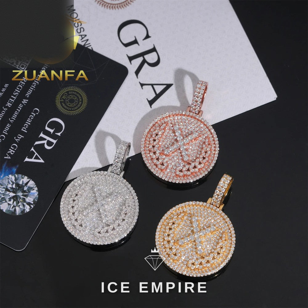 Iced Out Rose Gold Plated Pendant
