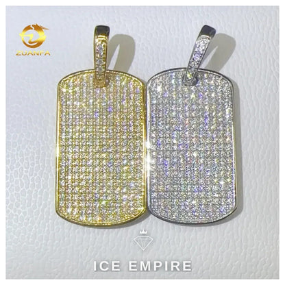 Iced Out Rose Gold Plated Moissanite Pendant