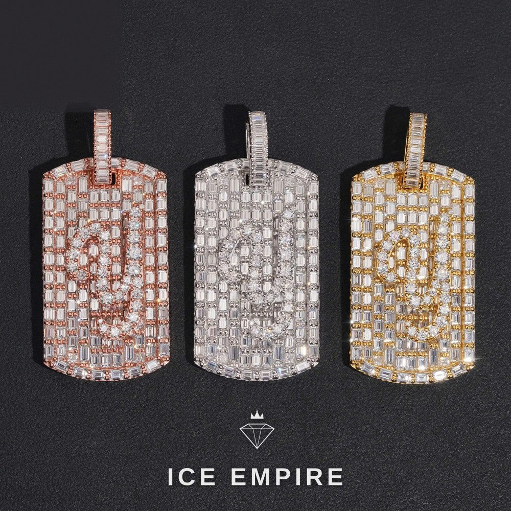 Iced Out Gold Plated Moissanite Pendant