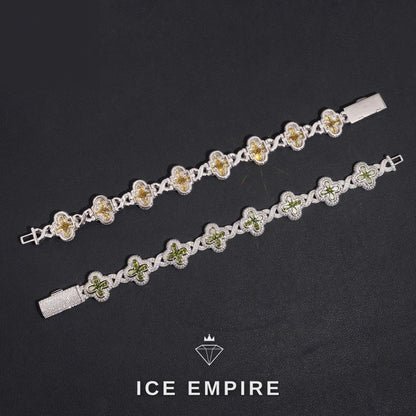 Iced Out Gold Plated Moissanite Cuban Chain