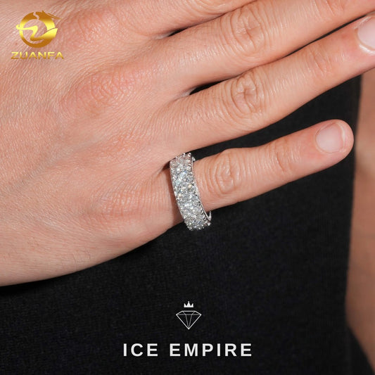 Iced Out Gold Plated Lab Grown Diamond Ring