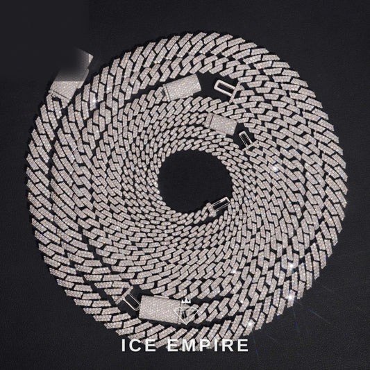Iced Out Rose Gold Plated Moissanite Cuban Chain